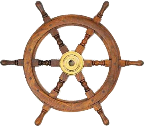 The Seafarer Times - Pirate Ship Steering Wheel (477x417)