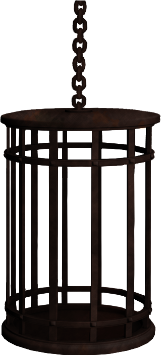 Hanging Cage By Miqo-yum - End Table (319x703)