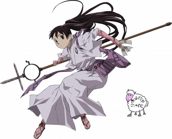 I Think She Is So Far The Prettiest Anime Character - Kekkaishi Tokine (576x464)