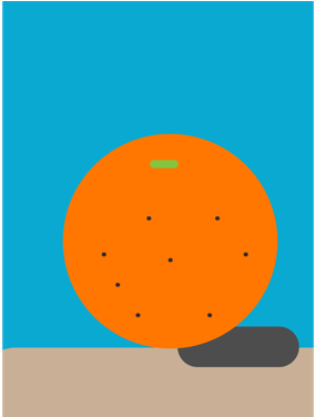 Orange Trail Art Remix By Svmaddy26 - Circle (375x375)
