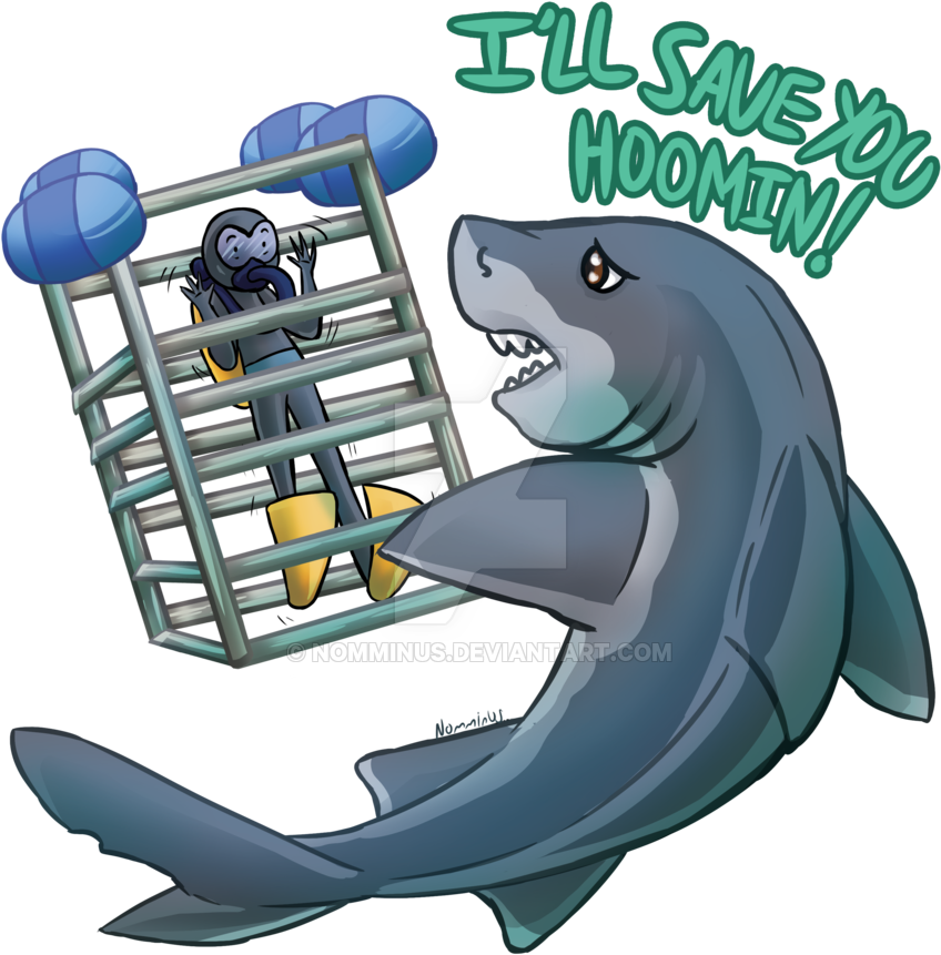 Shark Cage Rescue By Nomminus Shark Cage Rescue By - Shark Cage Clip Art (900x900)