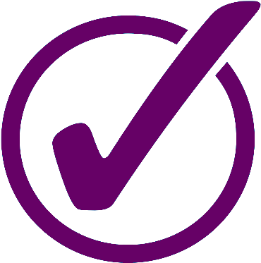 Tick Purple 400px - Check Mark In Circle Icon (400x400)
