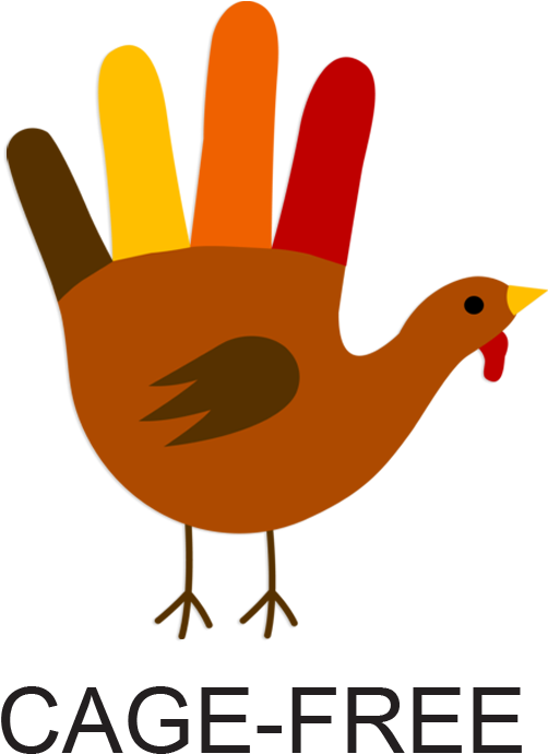 Turkey-cagefree - Thanksgiving Hand Turkey (654x786)
