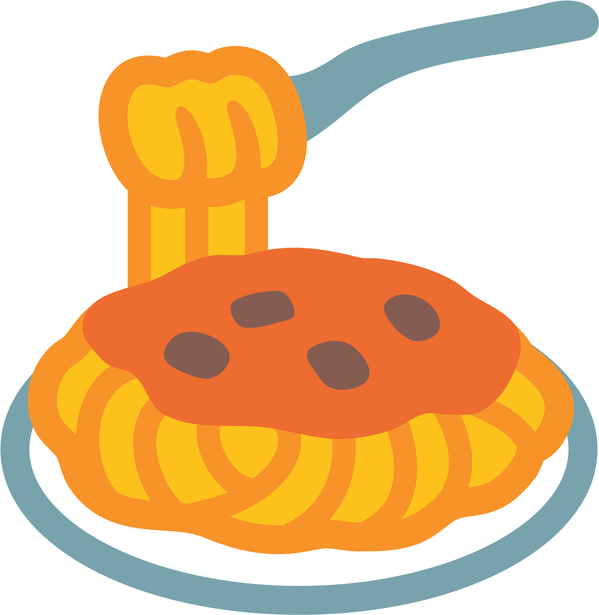 Hamster Clipart Spaghetti - Pasta Emoji (2000x2000)