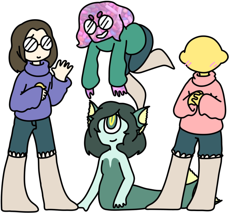 Sona Squad By Ak Admin Art - Cartoon (820x726)