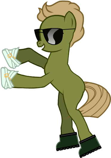 Johnny Cage Mlp By Tooner13 - Cartoon (830x650)