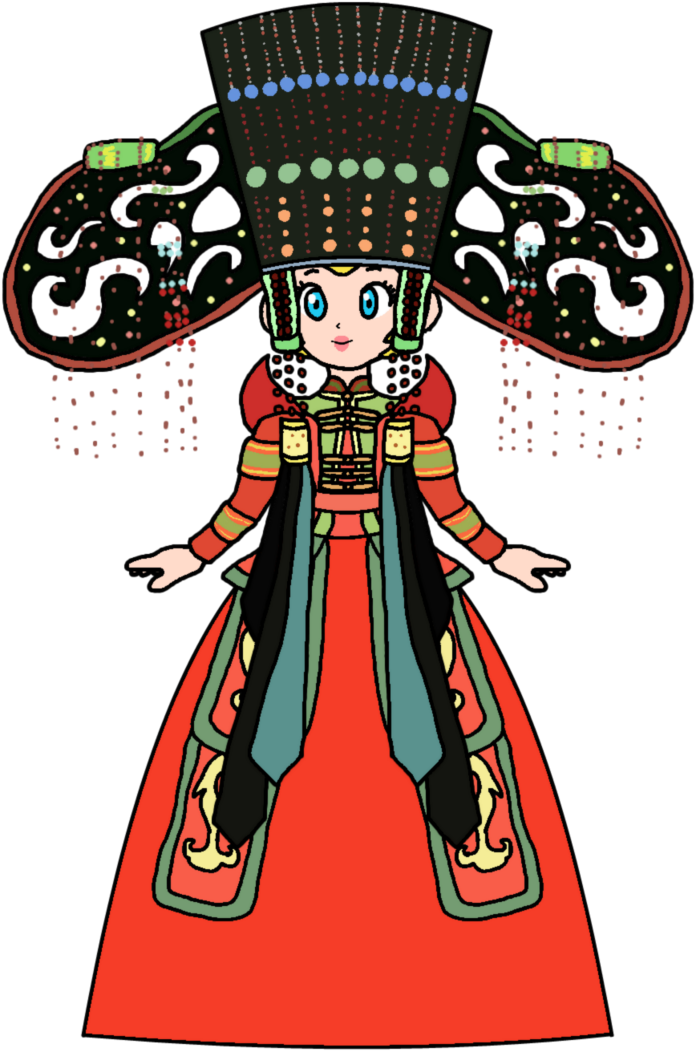 Mongolian Wedding Dress By Katlime - Illustration (720x1110)