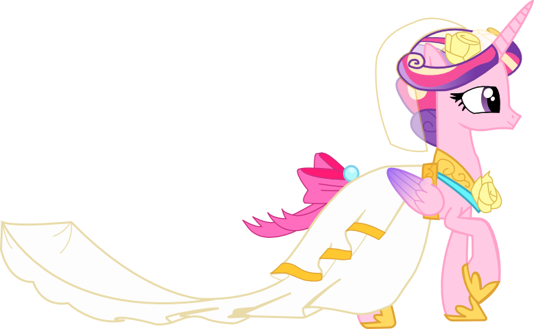 Princess Cadance In Wedding Dress By A01421 - My Little Pony Princess Cadence Wedding Dress (778x480)