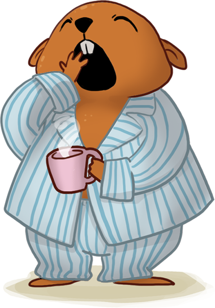 Monday Again Time To Get Back To Work - Cartoon (420x601)