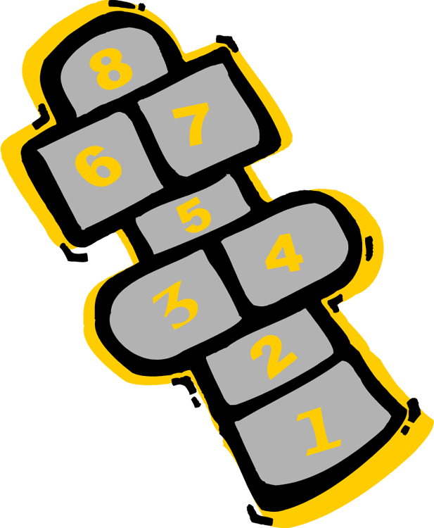 When I Was A Kid, I Loved Hopscotch - Zazzle Ich Würde Vielmehr Hopfen Schottische 2 Spielen (617x750)