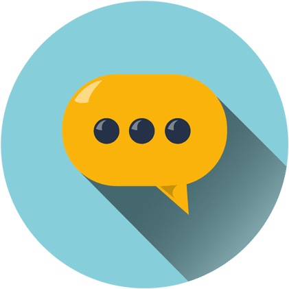 Chat Cloud Circle Icon Transparent Png - Circle Chat Png (512x512)