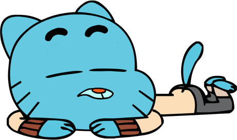 Tapi Berhubung Admin Jarinya Udah Bengkok Jadi Sekian - Amazing World Of Gumball Gumball Sleep (461x273)