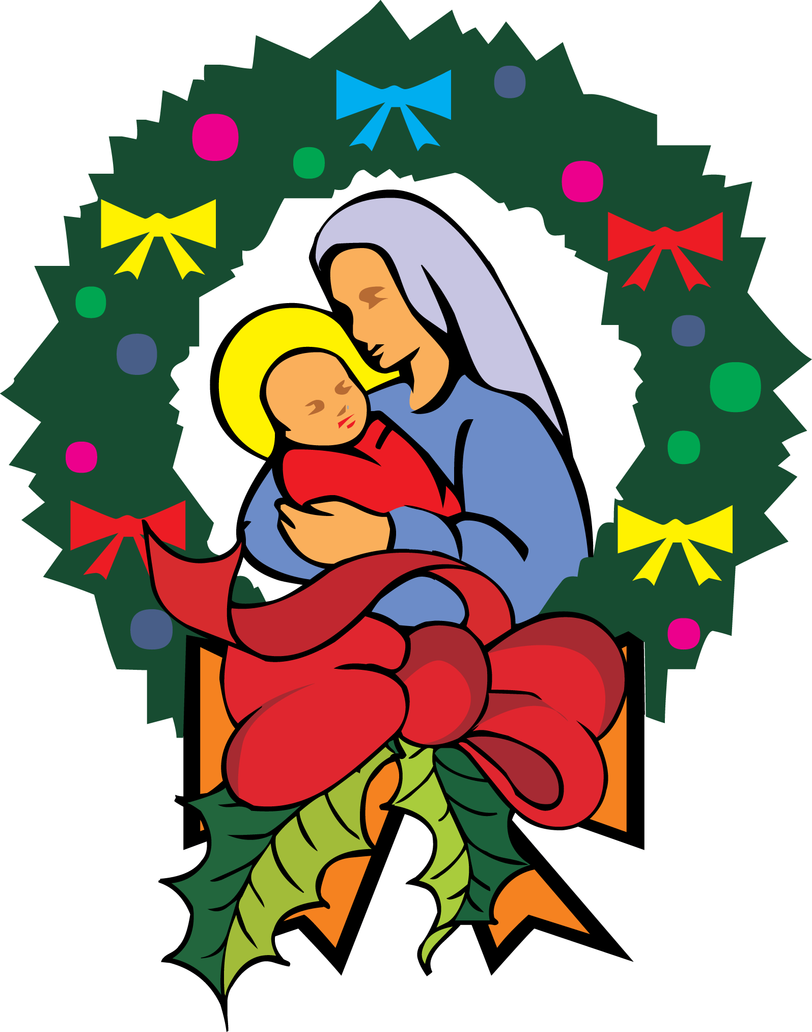 Pin Christian Christmas Clip Art Free Downloads - Christmas Clip Art Jesus (1595x2026)
