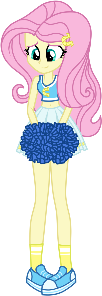 Here Rainbow Dash - Equestria Girls Fluttershy Cheerleader (641x1246)