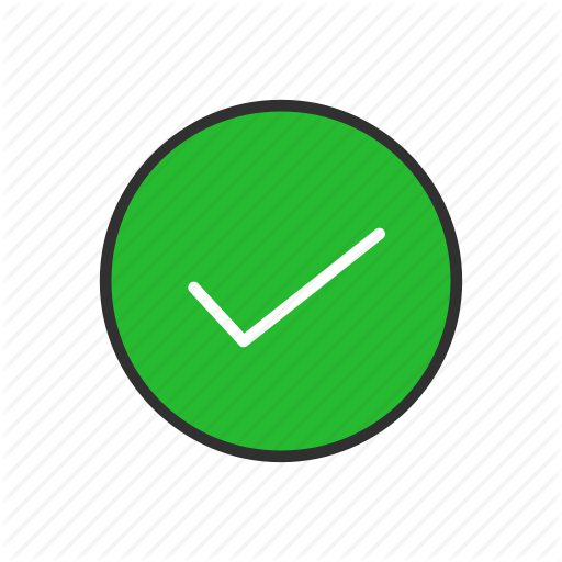 Check, Circle, Correct, Mark, Success, Tick, Yes Icon - Zákaz Psů (512x512)