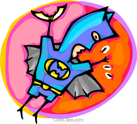 Halloween Batman Costume Royalty Free Vector Clip Art - Clip Art (480x432)