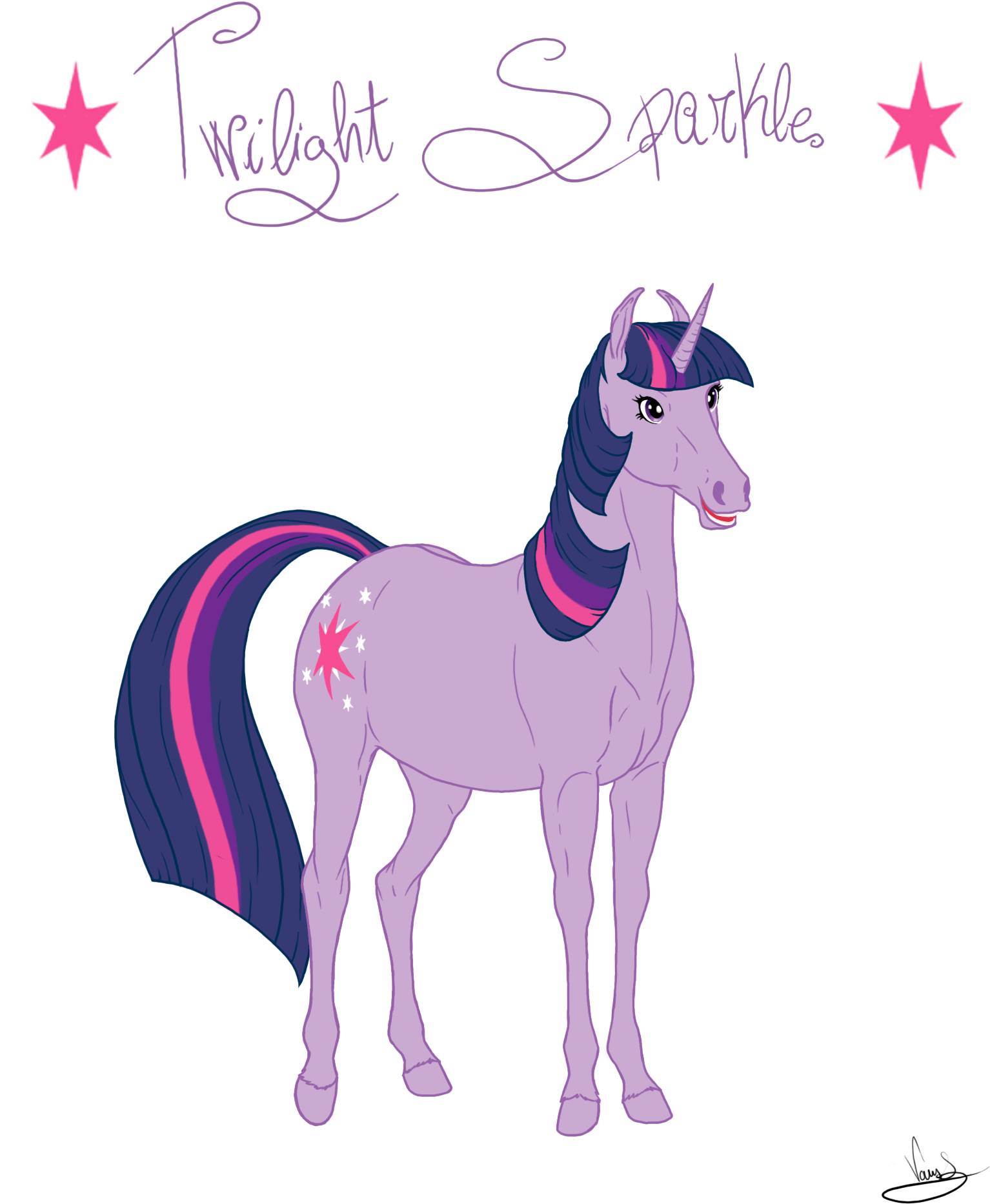 Realistic Twilight Sparkle By Vanycat On Deviantart - Twilight Sparkle (1700x2044)