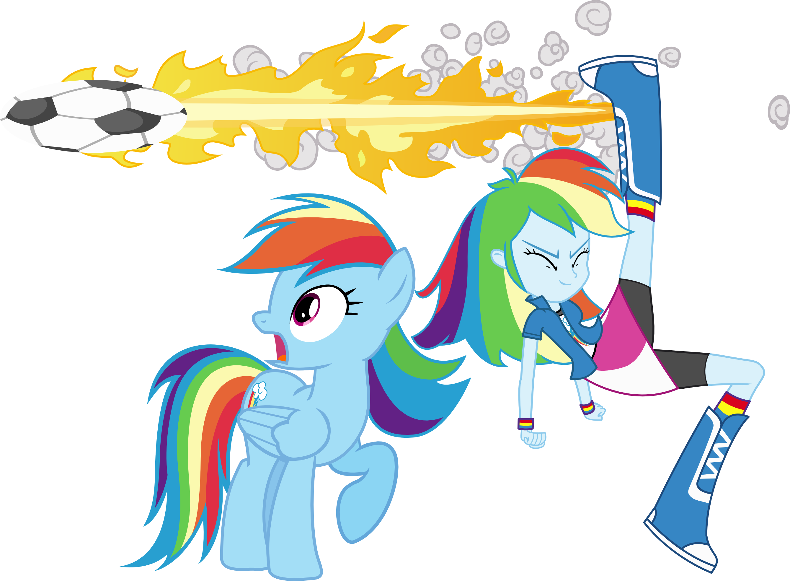 Powerpuff Girls Rain For Kids - Rainbow Dash And Rainbow Dash (2676x1967)