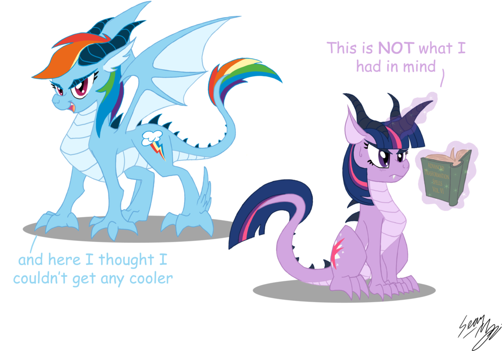 Drawn My Little Pony Bad Dragon - My Little Pony Rainbow Dash Dragon (1024x732)