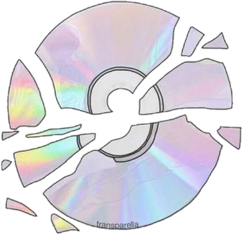 Cd Tumblr Png Colour Broken Cute Pastel Computer - Chained To The Rhythm (720x688)