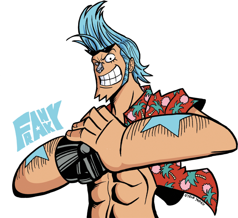 One Piece Clipart Franky - Franky One Piece Png (800x734)