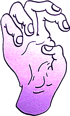 Creepy Clipart Tumblr Transparent - Animated Hand Gif (317x496)