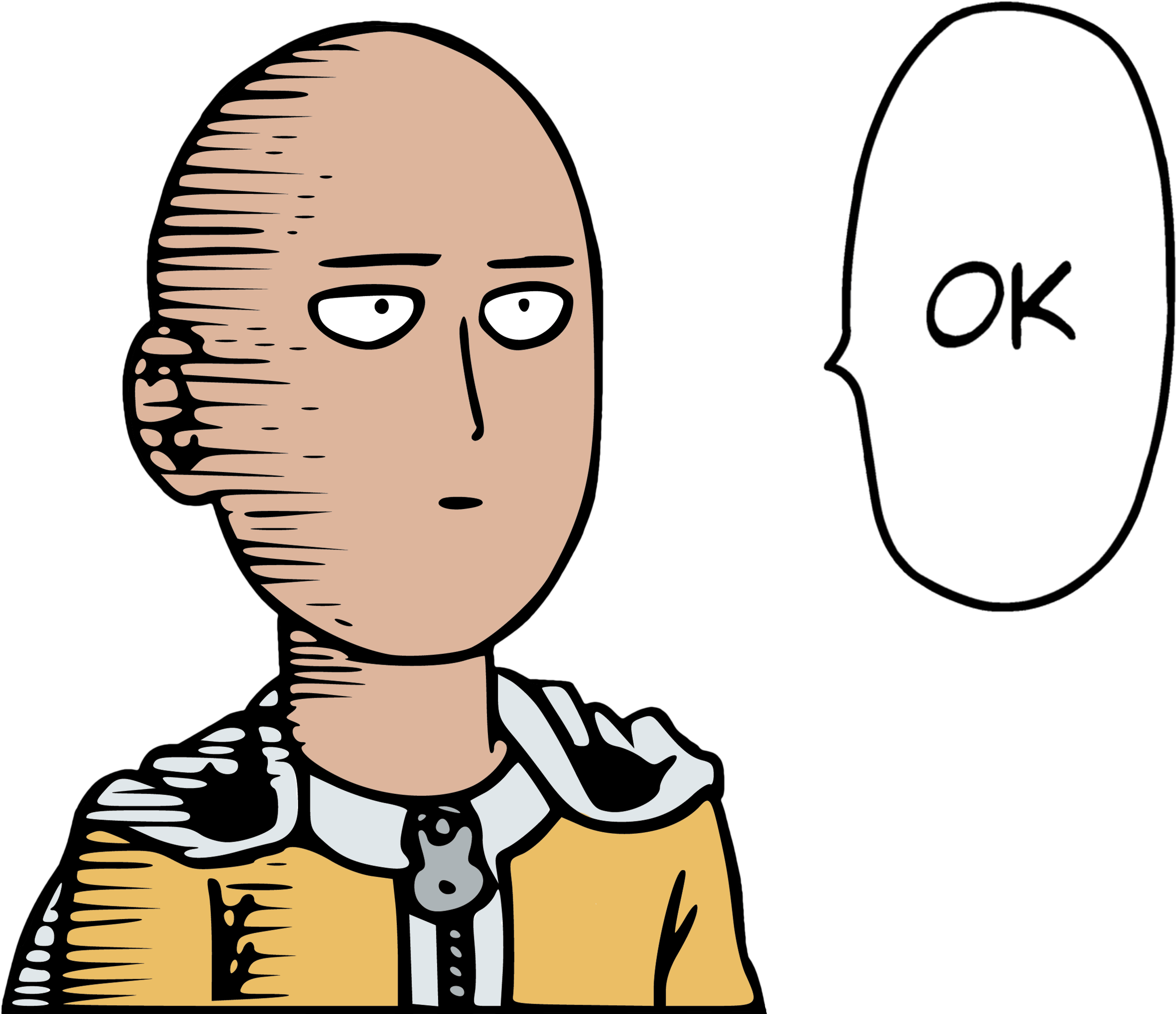 One Punch Man Clipart Flying - One Punch Man Saitama (2640x2200)