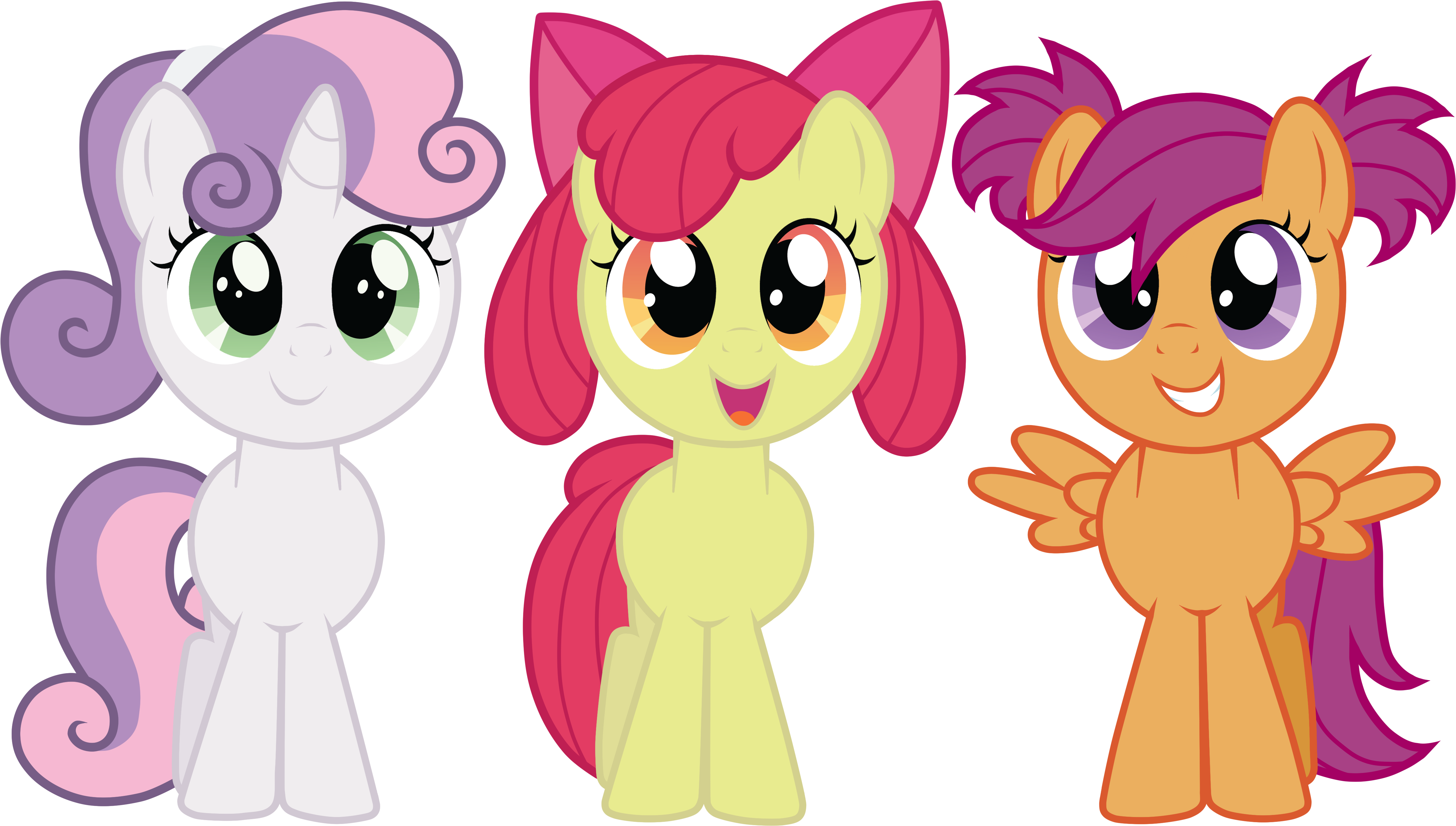 Alternate Hairstyle, Apple Bloom, Artist - Mlp Pigtail Mane (5000x2899)