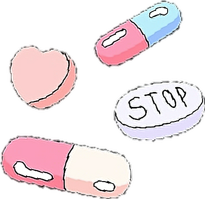 Tumblr Pills Medication Color Pastillas Love Heart - Love (412x400)