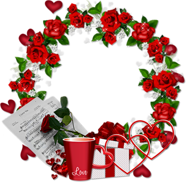 Cadres Rahmen Quadro Rose Png (600x588)