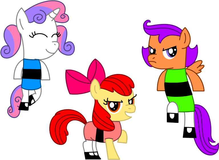 Cutie Mark Crusaders Powerpuff (800x600)