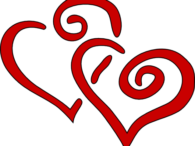 Swirly Love Cliparts - Hearts Clip Art (640x480)
