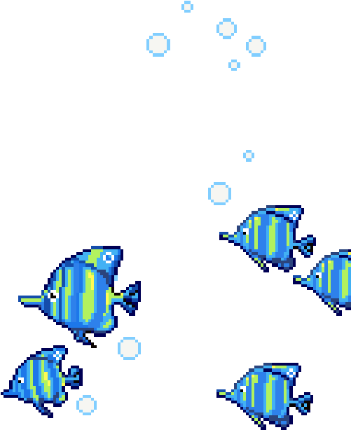 Transparent Fish Tumblr - Fish Pixel Gif (500x625)