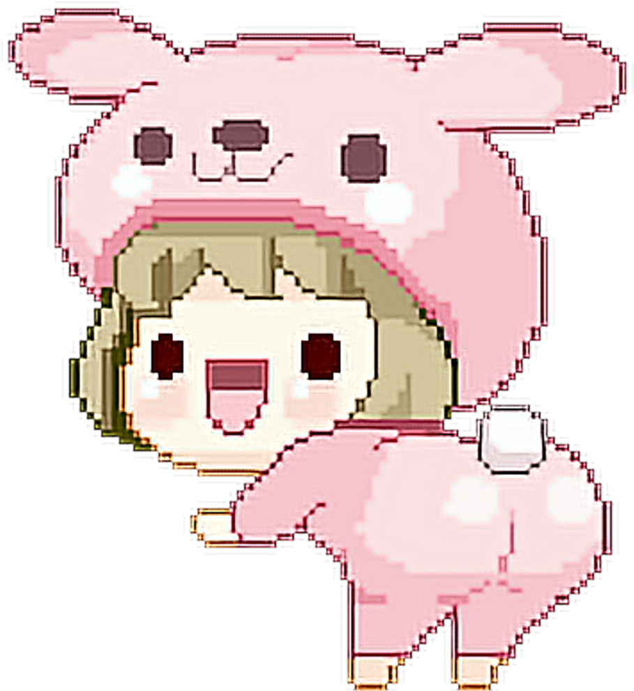 Png Tumblr Edit Overlay Ddlg Littlegirl - Cute Pixel Gifs (1024x1024)