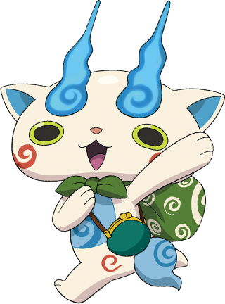 I Love Komasan - Jibanyan Komasan And Usapyon (320x432)