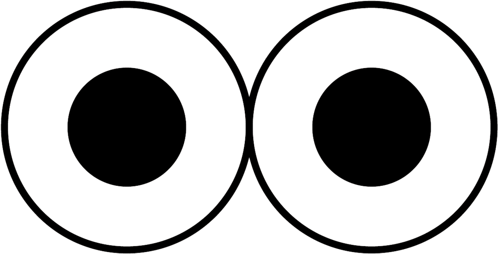 Googly Eyes Drawing Clip Art - Bear Eyes Clip Art (1024x1024)