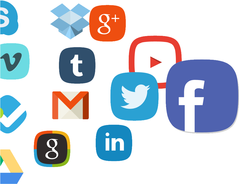 Social Media Marketing Icon Png - Social App Logo Png (1095x821)