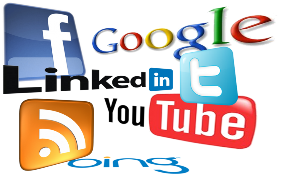 Social Media Marketing - Social Networking Logos Png (1024x647)