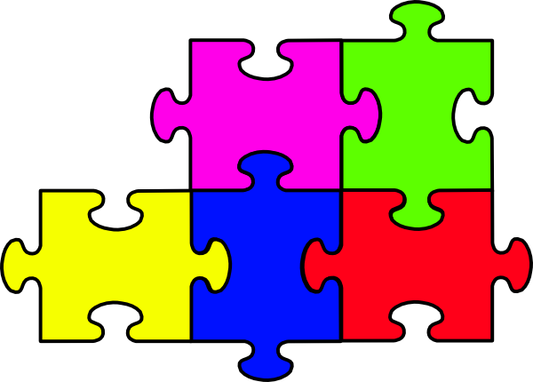 Clip Art Puzzle Pieces (600x430)