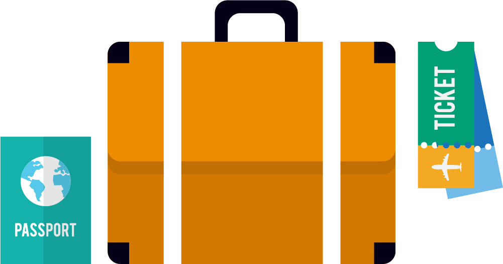 Airplane Suitcase Travel Graphic Design - Graphic Design (1001x525)