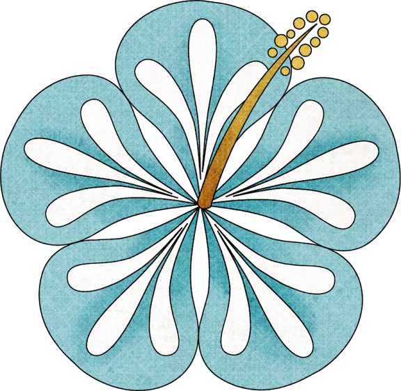 Flowers Of The Girls Luau Clipart - Luau (576x562)