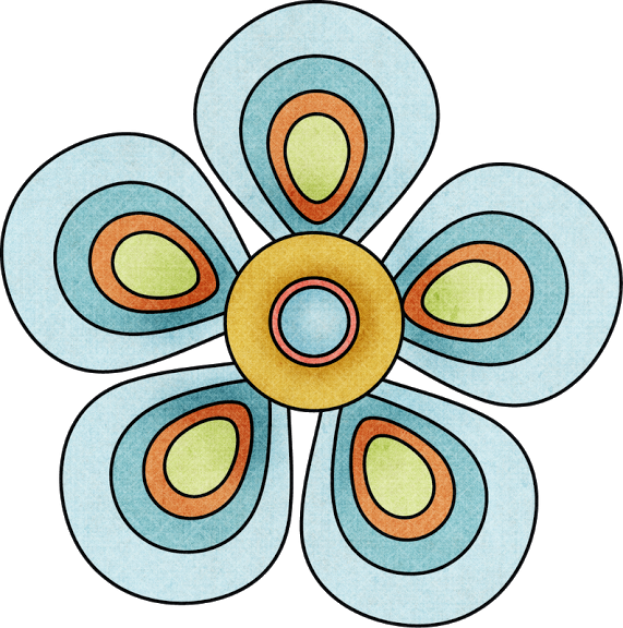 Flowers Of The Girls Luau Clipart - Clip Art (571x576)