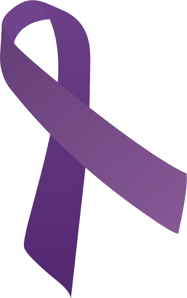 The City Of Maricopa Will Recognize The Month Of October - Purple Pancreatic Cancer Ribbon (638x1012)