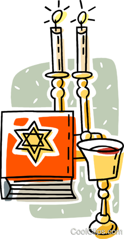 Communion Cup With Candles Royalty Free Vector Clip - שבת שלום דפי צביעה (250x480)