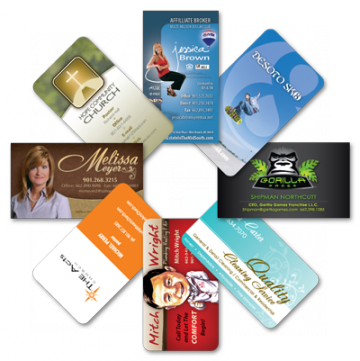 Image Of Graphic Design And Printed Business Cards - Graphic Design (360x361)