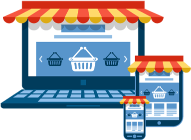 E-commerce Cliparts - Shopify Search Illustration (440x297)