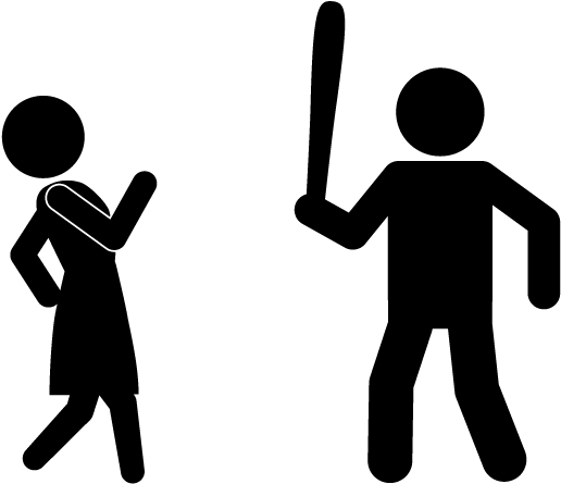 School And Study - Domestic Violence Vector Png (640x480)