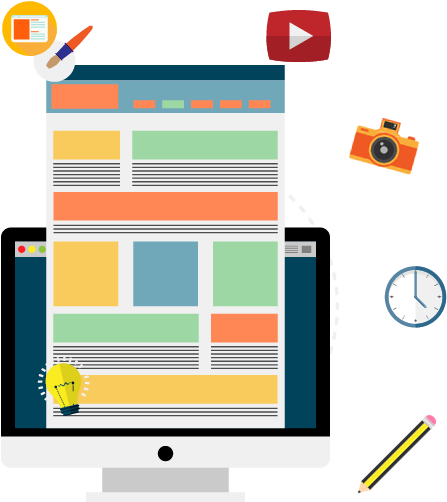 Graphic Design - Web Development And Designing (572x536)