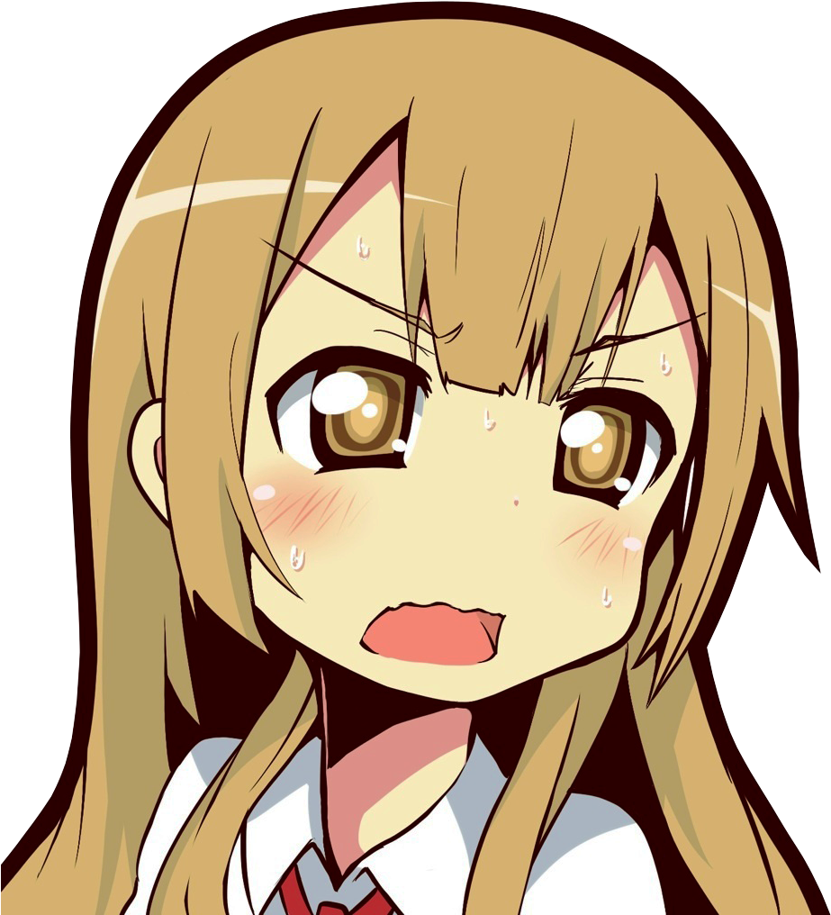 Hair Face Nose Facial Expression Human Hair Color Mammal - Anime Reaction Image Png (966x1024)