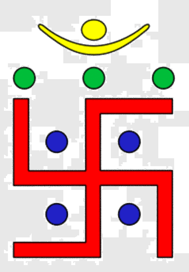 Dots Clipart Eight - Hindu Symbols (382x550)